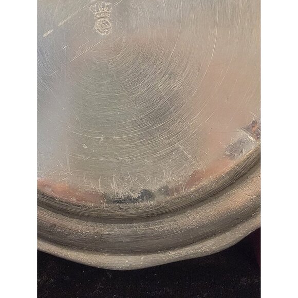 Antique 19th Century Continental Pewter Plate - Picture 11 of 12